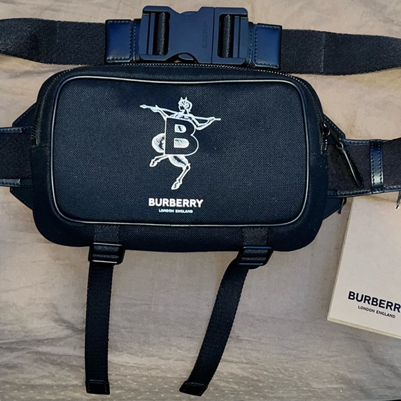 BURBERRY
Black Mythical Alphabet 'B' Faun West Bum Bag - Picture 2 of 5